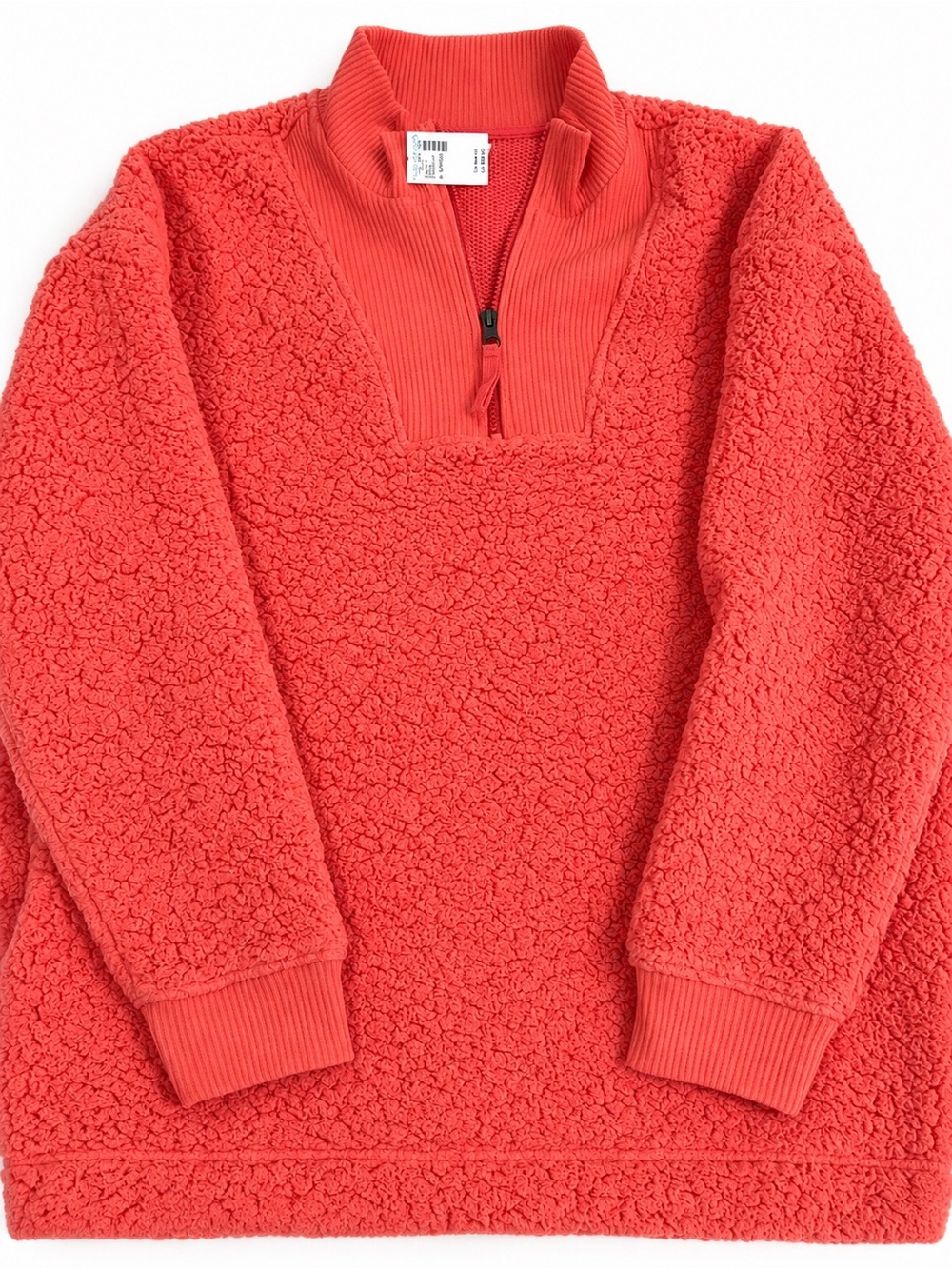 Maurices Coral Sherpa Quarter Zip Pullover Fleece Cozy Soft NWT